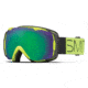 Smith Optics I/O Goggle Acid Block Frame/Green Sol-X/Red Sensor Lens IO7NXABL15