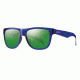 Lowdown Slim Sunglasses-Crystal Blue-Green Sol-X Mirror