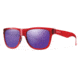 Lowdown Slim Sunglasses-Red-Purple Sol-X Carbonic