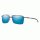 Smith Outlier TI Sunglasses-Dark Gray-Polarized Blue Mirror
