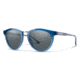 Smith Questa Sunglasses, Cool Blue Frame, Polarized Gray Lens, 243740PJP50M9