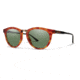 Smith Questa Sunglasses, Matte Honey Tort/Black Frame, Polarized Gray Green Lens, Polarized, QECPGNMHT
