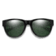 Smith Rockaway Sunglasses, Black Frame, ChromaPop Polarized Gray Green Lens, 20431680752L7