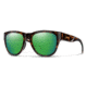 Smith Rockaway Sunglasses, Tortoise Frame, ChromaPop Polarized Green Mirror Lens, 2043169N452UI