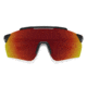 Smith Ruckus PivLock Sunglasses, Matte Black Cinder Frame, ChromaPop Red Mirror Lens, 201522RC299X6