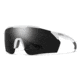 Smith Ruckus PivLock Sunglasses, Matte White Frame, ChromaPop Black Lens, 2015226HT991C