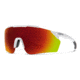 Smith Ruckus PivLock Sunglasses, Matte White Frame, ChromaPop Red Mirror Lens, 2015226HT99X6