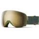 Smith Skyline Xl Low Bridge Fit Googles, ChromaPop Sun Black Gold Mirror, Olive Plant Camo, M007310NH99MN