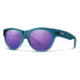 Smith Sophisticate Sunglasses - Womens, Crystal Mediterranean Frame, Violet Mirror Lens, 201931OXZ54TE