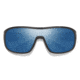 Smith Spinner Sunglasses, Matte Black Frame, ChromaPop Polarized Blue Mirror Lens, 20498100399XX
