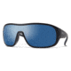 Smith Spinner Sunglasses, Matte Black Frame, ChromaPop Polarized Blue Mirror Lens, 20498100399XX