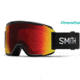 Smith Squad Goggle - Mens, Black Frame, ChromaPop Sun Red Mirror Lens, One Size, SQD2CPRBK19