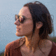Smith Wander Sunglasses, Black Marble Frame, ChromaPop Polarized Violet Mirror Lens, 204931GBY55DF