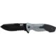 Smith &amp; Wesson M&amp;P Fixed Blade Knife, 4.1 in, 8Cr13MoV Stainless Steel, Drop Point Blade, Rubberized Aluminum Black/Silver Handle, M.O.L.L.E. Compatible Belt Sheath, SWMPF2BSCP