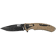 Smith &amp; Wesson M&amp;P M2.0 Ultra Glide Folding Knives, 2.75 in, 8Cr13MoV Stainless Steel, Drop Point, Black/FDE, Rubberized Aluminum, 1085903