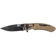 Smith &amp; Wesson M&amp;P M2.0 Ultra Glide Folding Knives, 2.75 in, 8Cr13MoV Stainless Steel, Drop Point, Black/FDE, Rubberized Aluminum, 1085903