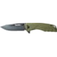 Smiths BattlePlan Folding Knife, 3.35in, 420 Stainless Steel, Black Stonewash, Drop Point Blade, G10 Handle, OD Green, SP-50996