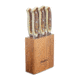 Smiths Cabin &amp; Lodge Cutlery 6-Pcs Steak Set, Hardwood Block, Stag, 51033