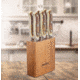 Smiths Cabin &amp; Lodge Cutlery 6-Pcs Steak Set, Hardwood Block, Stag, 51033