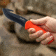 Smiths Edgesport Fixed Blade Gut Hook Knife, 4 in, Blaze Orange, 51236