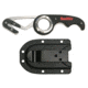 Smiths EdgeSport Folding Gut Hook/Seatbelt Cutter Knife, ABS Handle, Black, 51103