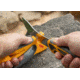 Smiths EdgeSport Skinning Knife, 6in, 400 Stainless Steel, Corrosion-Resistant, Skinner Blade, TPE Handle, Orange/Gray, 51060