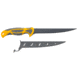 Smiths Lawaia Coated Fillet Knife, 7 in, 400 Stainless Steel, Black, Fillet Blade, TPE Handle, Orange/Gray, 51093
