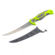 Smiths Mr. Crappie 6 in Curved Slab-Sticker Fillet Knife w/Breathable Sleeve, Green, 51208