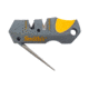 Smiths Pack Pal Folding Knife, 3.5in, Drop Point, 420 Stainless Steel, Black, Drop Point Blade, Sharpener, Gray/Orange, 51018