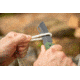 Smiths Rally Folding Knife, 3.26in, 420 Stainless Steel, Black Stonewash, Cleaver Blade, G10 Handle, OD Green, 51140