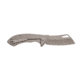 Smiths Titania Cleaver Folding Knife, 3.26in, 400 Stainless Steel, Titanium, Cleaver Blade, Stainless Steel Handle, Titanium, 51141