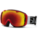 Smith Optics I/O Snow Goggles - Fire Blockhead Frame w/ Red Sol X and Blue Sensor Lens IO7DXFB13