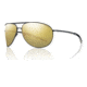 Smith Optics Serpico Sunglasses - Matte Black Frame w/ Polarized Gold Mirror Lens SEPPGDMMB
