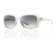 Smith Optics Womens Facet Sunglasses - Vintage White Frame w/ Gray Green Lens FAPCGNVW