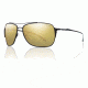 Smith Optics Womens Rosewood Sunglasses - Matte Black Frame w/ Polarized Gold Mirror Lens RWPPGDMMB