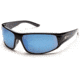 Suncloud Polarized Optics Warrant Sunglasses - Black Frame and Blue Mirror Polarized Polycarbonate Lens S-WAPPUMBK