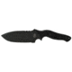 Sniper Bladeworks MAMU Fixed Blade Knife, 5.46in, 420HC Steel, Fixed Blade, Black Handle, Black, MAMUBLKBLK