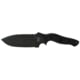 Sniper Bladeworks MAMU Fixed Blade Knife, 5.46in, 420HC Steel, Fixed Blade, Black Handle, Black, MAMUBLKBLK