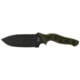 Sniper Bladeworks MAMU Fixed Blade Knife, 5.46in, 420HC Steel, Fixed Blade, OD Green Handle, Black, MAMUODGBLK
