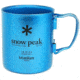 Snow Peak Titanium Double Wall Mug- 450 Blue