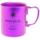 Snow Peak Titanium Double Wall Mug- 450 Purple