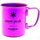Snow Peak Titanium Single Wall Cup- 450 Purple