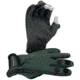Snowbee Neoprene Gloves w/ Flip Tips, 2.5mm, Dark Green/Black, Large, 13122-L