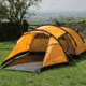 SnugPak Journey Quad Tent, 75D 185T Ripstop Polyester, Two Vents And Two Mesh Vented Doors, Sunburst Orange, 96004