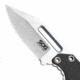 SOG Specialty Knives &amp; Tools Instinct Mini Fixed Blade Knife, 1.9in, 5Cr15MoV Blade, Clip Point, Black, Silver, Stainless Steel and G10 Handle, Silver, SOG-NB1002-CP
