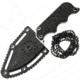 SOG Specialty Knives &amp; Tools Instinct Mini Fixed Blade Knife, 1.9in, 5Cr15MoV Blade, Clip Point, Black, Silver, Stainless Steel and G10 Handle, Silver, SOG-NB1002-CP