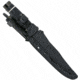 SOG Specialty Knives &amp; Tools Tech Bowie Fixed Blade Knife, 6.4in, AUS-8 Blade, Clip Point, Black, Kraton Handle, Black, SOG-S10B-K