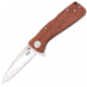 SOG Specialty Knives &amp; Tools Twitch XL Folding Knife, 3.25in, AUS-8 Blade, Drop Point, Brown, Rosewood Handle, Silver, SOG-TWI24-CP