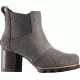 Sorel Addington Chelsea Suede Casual Boot - Women's-Quarry/Black-Medium-8.5