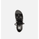 Sorel Cameron Flatform Lace Wedge Sandals Leather - Womens, Black/Gum 2, 9.5 US, 1981631-010-9.5